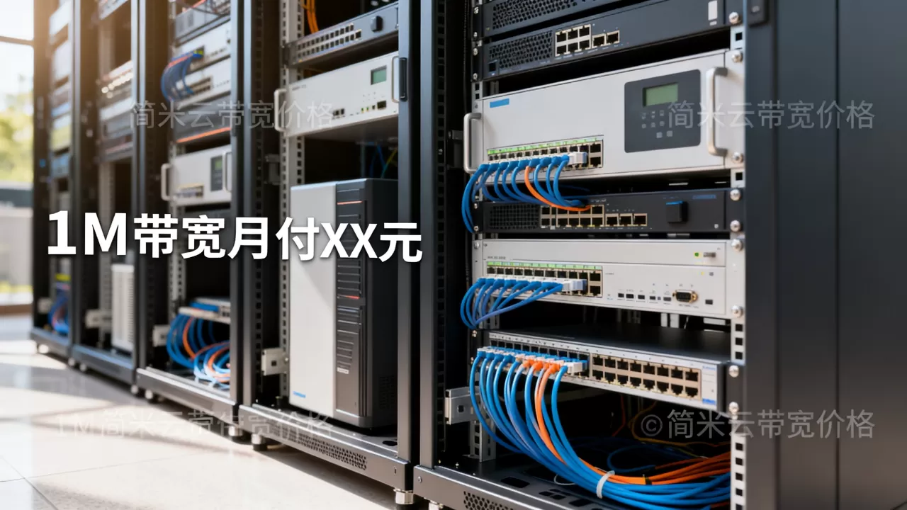 阿里服务器1M带宽月付多少钱,简米云带宽价格收费标准