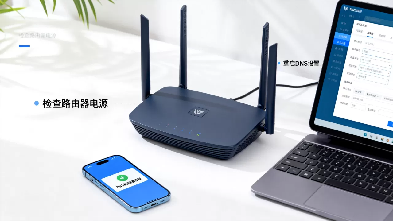 为什么wifi显示dns未连接服务器，怎么解决？