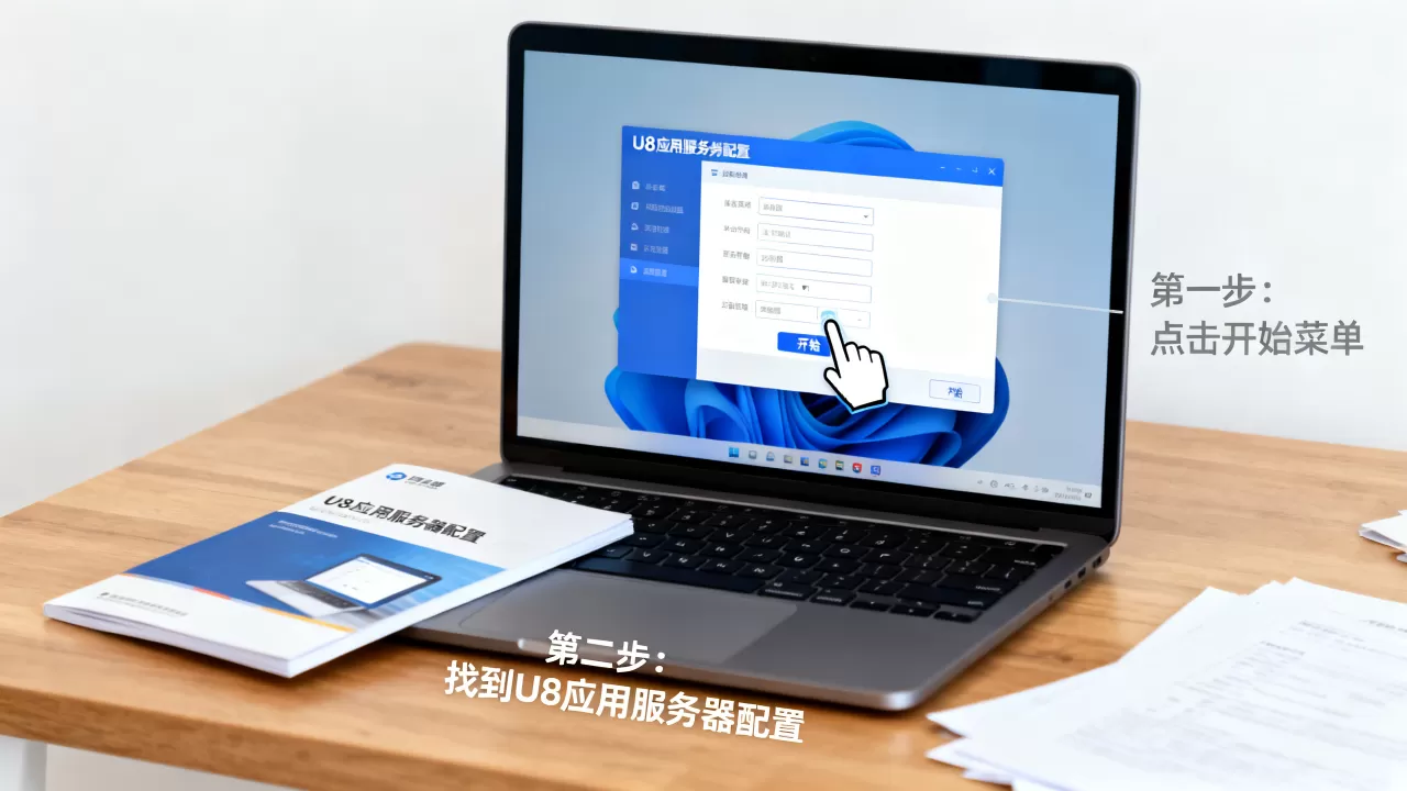 怎么才能打开U8应用服务器配置，具体步骤是什么？