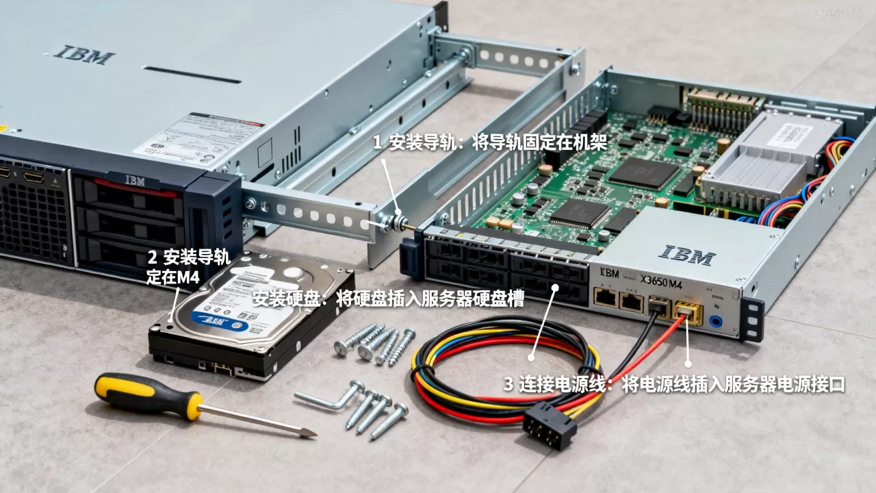 ibm x3650 m4服务器怎么安装，详细步骤有哪些？