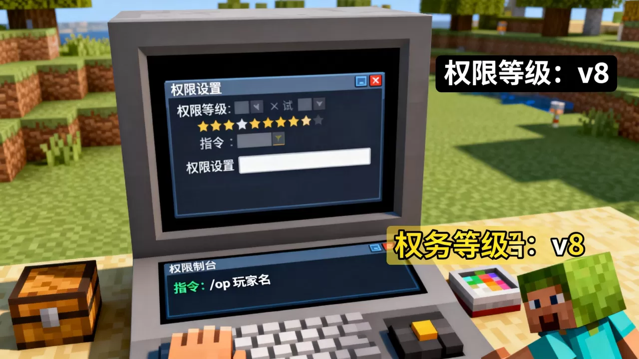我的世界服务器怎么加v8?,我的世界服务器怎么给玩家权限? 我的世界服务器怎么加v8?,我的世界服务器怎么给玩家权限?
