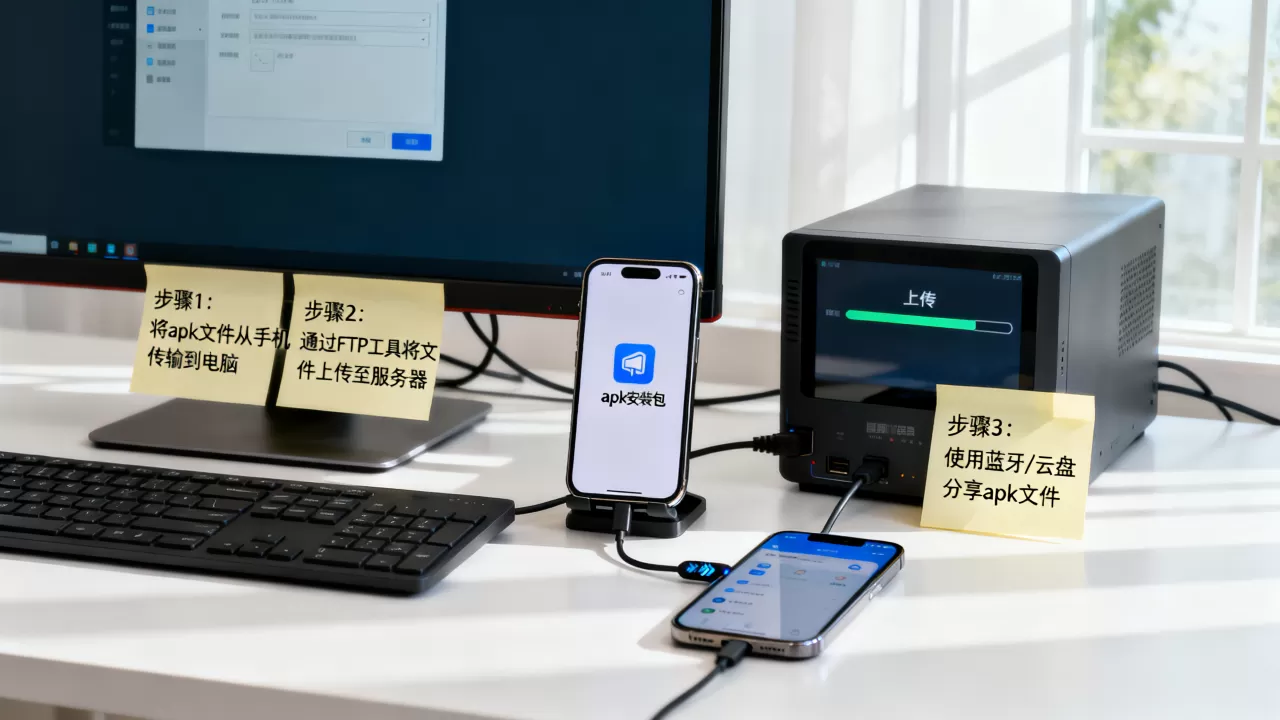如何上传apk到服务器供人下载？,apk安装包怎么分享？