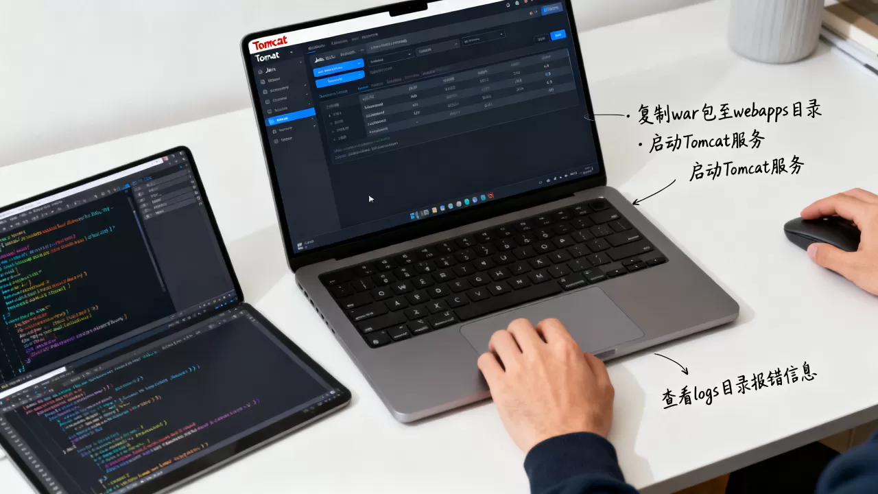 怎么把java项目部署到tomcat服务器上？，部署失败如何排查？