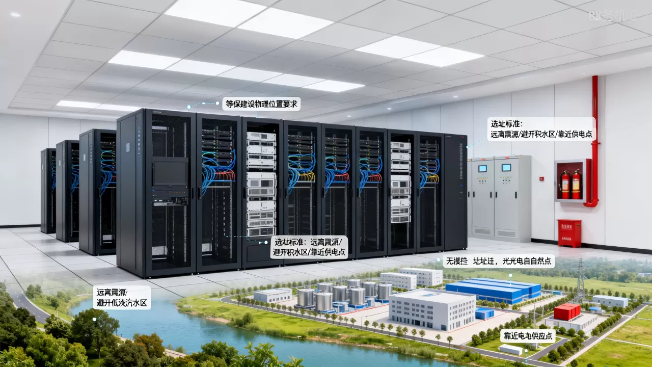 政务机房等保建设里的物理位置要求有哪些，怎么选址？